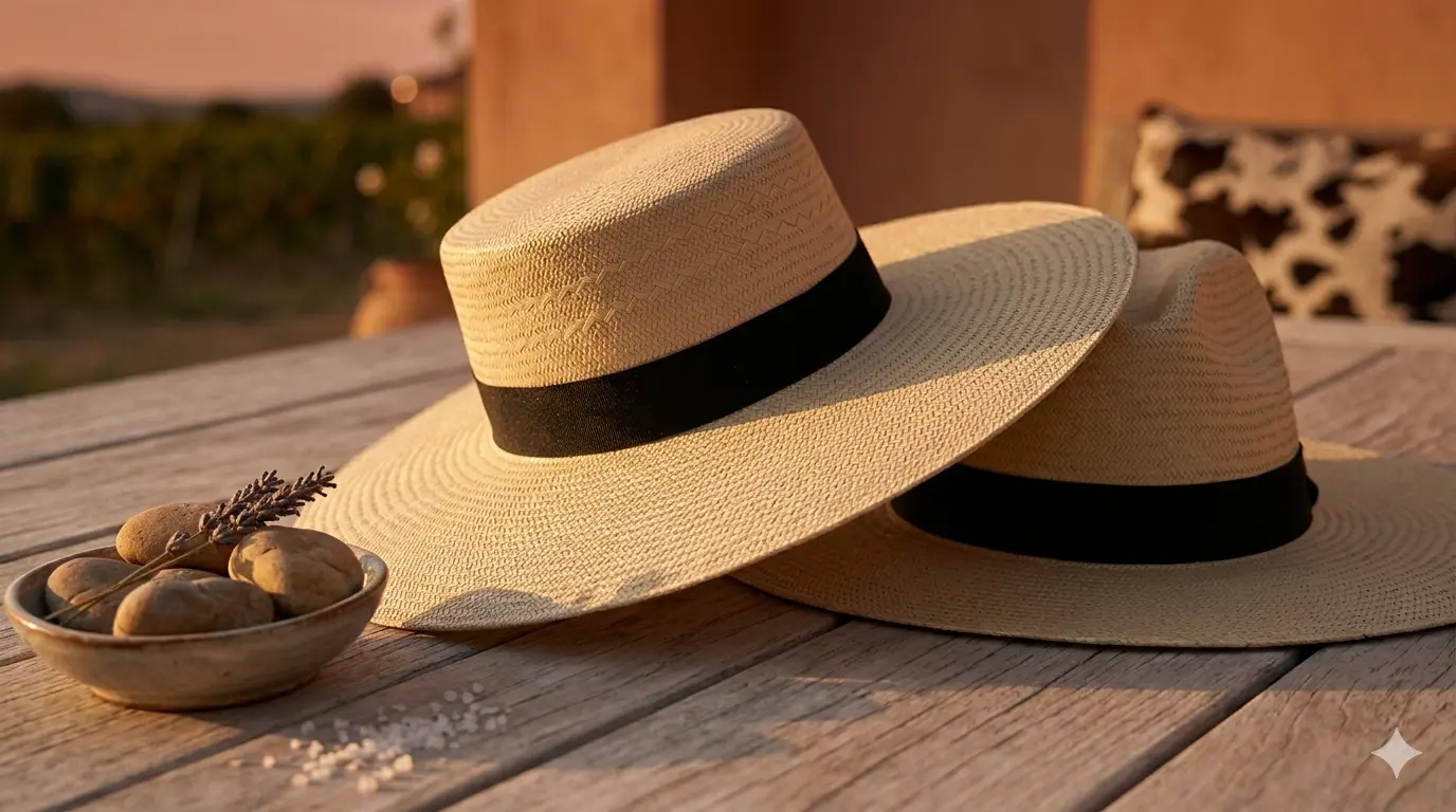 Artesano trabajando fibras naturales